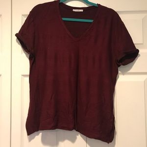 SOLD❗️ZARA - burgandy T-shirt